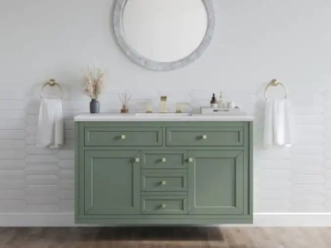 Floating bathroom vanity